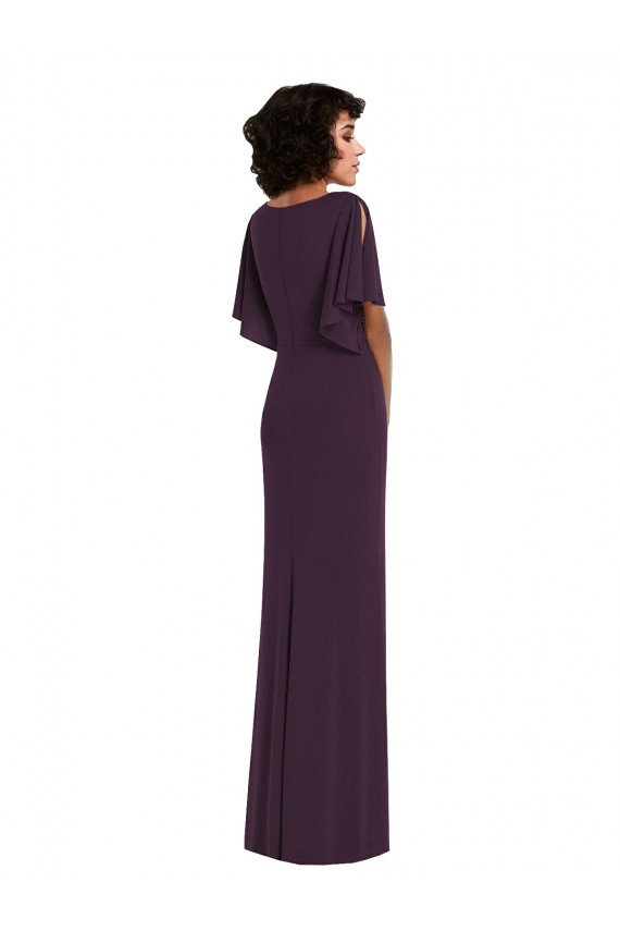 Sheath V-Neck Spandex Long Grape Formal Evening Gown / Prom Dress / Bridesmaid Dress Sydney