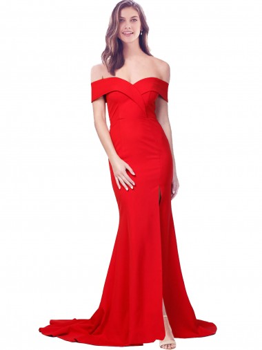 Mermaid Sweetheart Stretch Crepe Long Red Bridesmaid Dress / Evening Dress Sydney