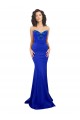 Mermaid High Neck Stretch Crepe Long Royal Blue Formal Evening Gown / Prom Dress / Bridesmaid Dress Sydney
