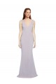 Mermaid V-Neck Stretch Crepe Long Arctic Lilac Formal Evening Gown / Prom Dress / Bridesmaid Dress Sydney
