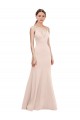 A-Line V-Neck Stretch Crepe Long Pink Formal Dress / Bridesmaid Dress Sydney