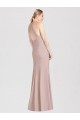 Trumpet Halter Neck Stretch Crepe Long Dusty Pink Semi Formal Evening Dress / Bridesmaid Dress Sydney