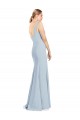 Trumpet V-Neck Stretch Crepe Long Light Sky Blue Bridesmaid Dress / Formal Dress Sydney