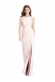 Trumpet Bateau Neck Stretch Crepe Long Pink Semi Formal Evening Dress / Prom Dress / Bridesmaid Dress Sydney