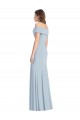 Trumpet Off the Shoulder Stretch Crepe Long Light Sky Blue Formal Dress / Bridesmaid Dress Sydney