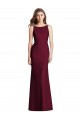 Trumpet Bateau Neck Stretch Crepe Long Burgundy Gold Semi Formal Evening Dress / Bridesmaid Dress Sydney