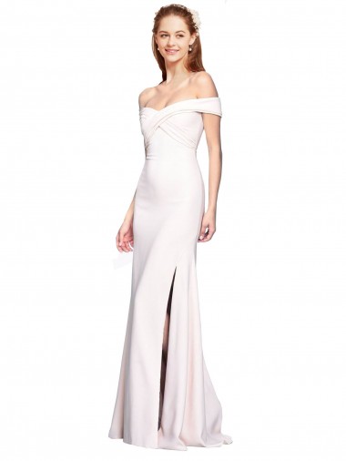 Mermaid Off the Shoulder Stretch Crepe Long White Formal Evening Gown / Prom Dress / Bridesmaid Dress Sydney