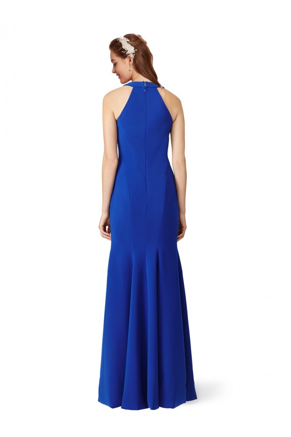 Mermaid V-Neck Stretch Crepe Long Royal Blue Formal Evening Gown / Prom Dress / Bridesmaid Dress Sydney