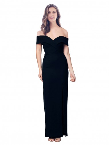 Mermaid Sweetheart Stretch Crepe Long Black Formal Dress / Bridesmaid Dress Sydney