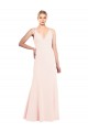 A-Line High Neck Stretch Crepe Long Pink Formal Evening Gown / Prom Dress / Bridesmaid Dress Sydney