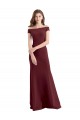 Sheath High Neck Stretch Crepe Long Burgundy Gold Prom Dress / Bridesmaid Dress Sydney