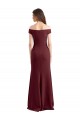 Sheath High Neck Stretch Crepe Long Burgundy Gold Prom Dress / Bridesmaid Dress Sydney