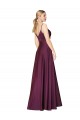 A-Line High Neck Stretch Crepe Long Wild Berry Formal Evening Gown / Prom Dress / Bridesmaid Dress Sydney