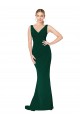Mermaid High Neck Stretch Crepe Long Midnight Green Formal Evening Gown / Prom Dress / Bridesmaid Dress Sydney