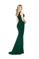 Mermaid High Neck Stretch Crepe Long Midnight Green Formal Evening Gown / Prom Dress / Bridesmaid Dress Sydney