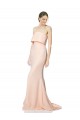 Mermaid High Neck Stretch Crepe Long Nude Black Tie Evening Gown / Prom Dress / Bridesmaid Dress Sydney