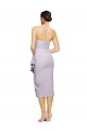 Sheath Strapless Stretch Crepe Cocktail Length Arctic Lilac High Low Evening Gown / Prom Dress / Bridesmaid Dress Sydney