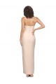Sheath Strapless Stretch Crepe Long Nude Semi Formal Evening Dress / Prom Dress / Bridesmaid Dress Sydney