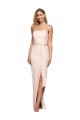 Sheath Strapless Stretch Crepe Long Nude Formal Evening Gown / Prom Dress / Bridesmaid Dress Sydney