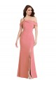 Trumpet One Shoulder Stretch Crepe Long Hot Pink Semi Formal Evening Dress / Prom Dress / Bridesmaid Dress Sydney