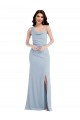 Trumpet One Shoulder Stretch Crepe Long Light Sky Blue Formal Dress / Bridesmaid Dress Sydney
