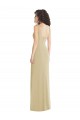 Trumpet Square Neck Stretch Crepe Long Champagne Formal Evening Gown / Prom Dress / Bridesmaid Dress Sydney