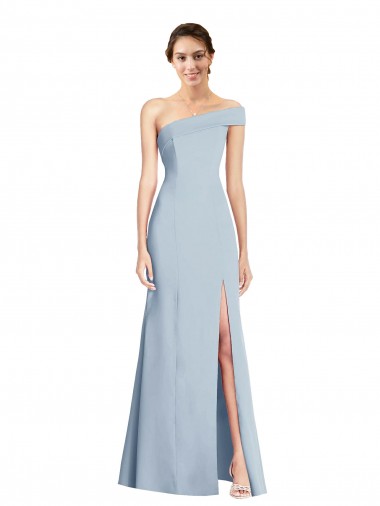 Trumpet Off the Shoulder Stretch Crepe Long Light Sky Blue Formal Evening Gown / Prom Dress / Bridesmaid Dress Sydney