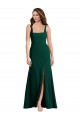 Trumpet Square Neck Stretch Crepe Long Midnight Green Semi Formal Evening Dress / Prom Dress / Bridesmaid Dress Sydney