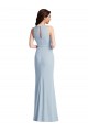 Trumpet Halter Neck Stretch Crepe Long Light Sky Blue Formal Dress / Bridesmaid Dress Sydney