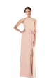 Trumpet Halter Neck Stretch Crepe Long Nude Formal Evening Gown / Prom Dress / Bridesmaid Dress Sydney
