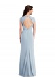 Trumpet Stretch Crepe Long Light Sky Blue Formal Evening Gown / Prom Dress / Bridesmaid Dress Sydney