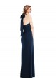 Trumpet High Neck Stretch Crepe Long Dark Navy Semi Formal Evening Dress / Prom Dress / Bridesmaid Dress Sydney