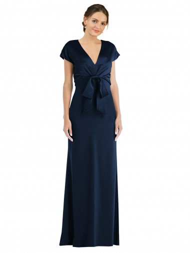 Trumpet Off the Shoulder Stretch Crepe Long Dark Navy Formal Evening Gown / Prom Dress / Bridesmaid Dress Sydney