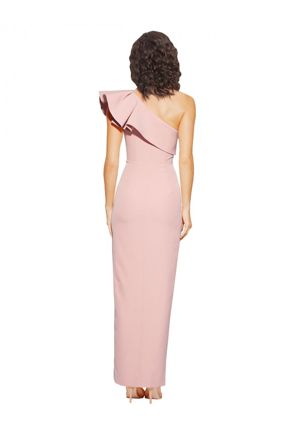Sheath One Shoulder Stretch Crepe Long Mauve Formal Evening Gown / Prom Dress / Bridesmaid Dress Sydney