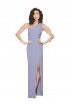 Sheath One Shoulder Stretch Crepe Long Smoke Blue Formal Evening Gown / Prom Dress / Bridesmaid Dress Sydney