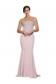 Sheath Strapless Stretch Crepe Sweep Train Mauve Formal Evening Gown / Prom Dress / Bridesmaid Dress Sydney