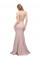 Sheath High Neck Stretch Crepe Sweep Train Dusty Pink Formal Evening Gown / Prom Dress / Bridesmaid Dress Sydney