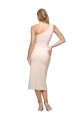 Sheath One Shoulder Stretch Crepe Midi Length Nude Formal Evening Gown / Prom Dress / Bridesmaid Dress Sydney