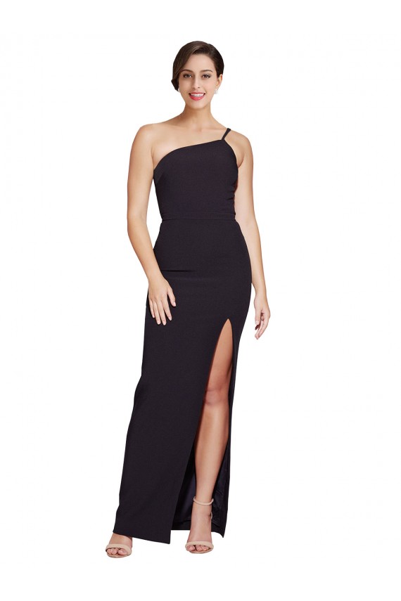Sheath Strapless Stretch Crepe Long Black Formal Evening Gown / Prom Dress / Bridesmaid Dress Sydney