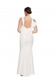 Sheath Square Neck Stretch Crepe Long Ivory Formal Evening Gown / Prom Dress / Bridesmaid Dress Sydney