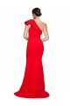 Sheath One Shoulder Stretch Crepe Sweep Train Red Semi Formal Evening Dress / Prom Dress / Bridesmaid Dress Sydney