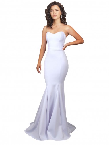 Mermaid High Neck Stretch Crepe Long White Beach Wedding Dresses Sydney