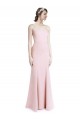 Mermaid, Sheath Square Neck Stretch Crepe Long Pink Prom Dress / Bridesmaid Dress Sydney