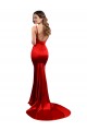 Mermaid Sweetheart Stretch Satin Long Red Evening Dress / Bridesmaid Dress Sydney