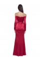 Sheath Sweetheart Stretch Satin Long Dark Red Formal Evening Gown / Prom Dress / Bridesmaid Dress Sydney