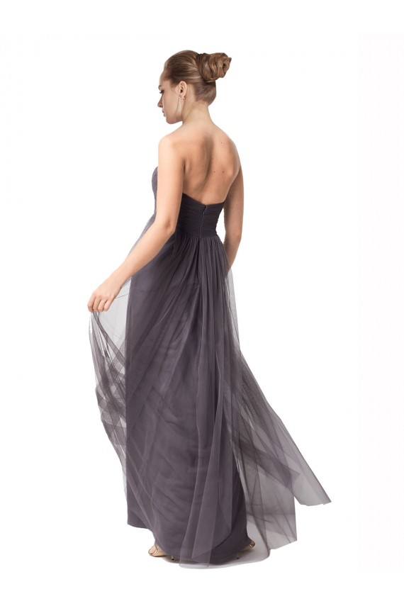 A-Line Sweetheart Tulle Long Vintage Rose Bridesmaid Dress Sydney