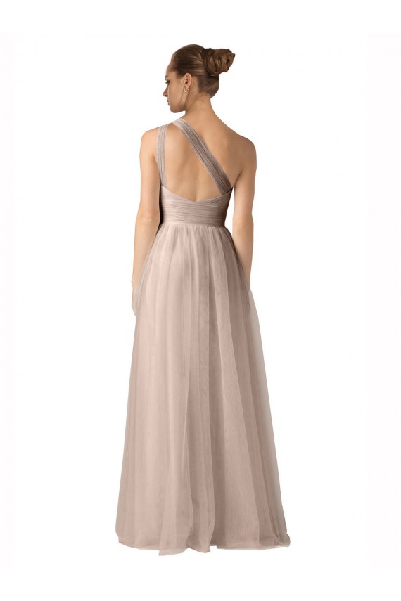 A-Line Sweetheart Tulle Long Nude Formal Dress / Bridesmaid Dress Sydney