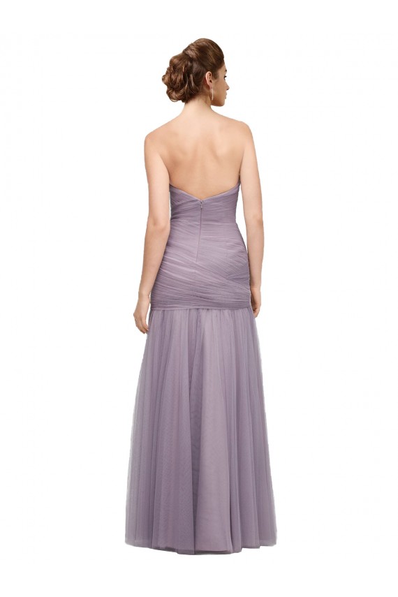 Mermaid Sweetheart Tulle Long Heather Bridesmaid Dress Sydney
