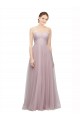 A-Line Sweetheart Tulle & Lace Long Light Lilac Bridesmaid Dress / Evening Dress Sydney