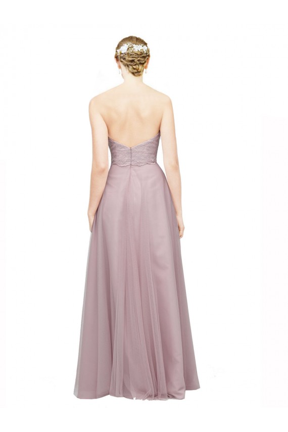 A-Line Sweetheart Tulle & Lace Long Light Lilac Bridesmaid Dress / Evening Dress Sydney